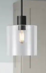 Sutton Place 1-Light Matte Black Pendant
