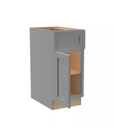 12 in. W x 24 in. D x 34.5 in. H Ready to Assemble Plywood Shaker Base Kitchen Cabinet in Dove Gray