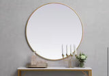 Brass 39 in. W x 39 in. H Round Vanity Mirror (Copy)