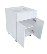 Radiance 36 in. W x 24 in. D x 34.50 in. H Ready to Assemble Slab Base Kitchen Cabinet in White