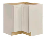 Avondale 32 in. W x 32 in. D x 34.5 in. H Ready to Assemble Plywood Shaker Lazy Susan Corner Cabinet in Antique White