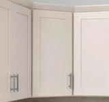 Avondale 24 in. W x 24 in. D x 36 in H Ready to Assemble Plywood Shaker Diagonal Corner Kitchen Cabinet in Antique White