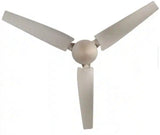 Industrial 60 in. Indoor/Outdoor Brushed Steel Ceiling Fan with Wall Control, Downrod and Powerful Reversible Motor (Copy)