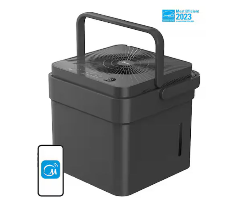 50-Pint CUBE Smart Dehumidifier with Pump, 3X More Water Capacity, ENERGY STAR MOST EFFICIENT for up to 4,500 sf