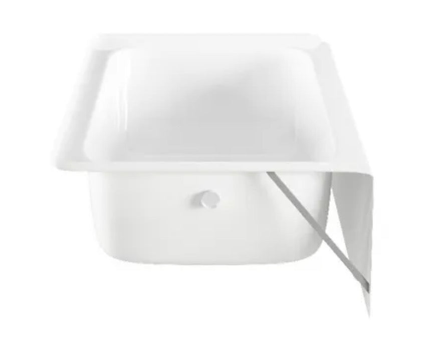 Maui 60 in. x 30 in. Soaking Bathtub with Left Drain in White