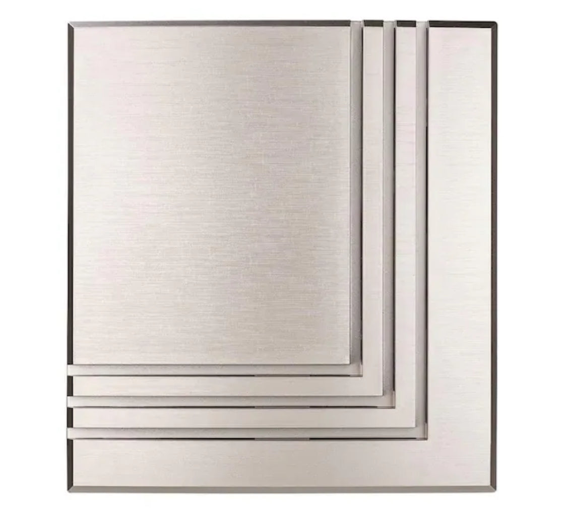 Wireless or Wired Doorbell Chime, Brushed Nickel