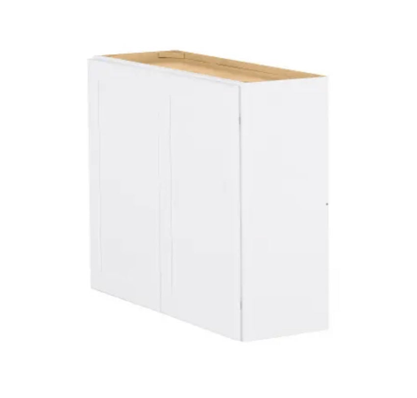 Avondale 36 in. W x 12 in. D x 30 in. H Ready to Assemble Plywood Shaker Wall Kitchen Cabinet in Alpine White