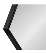 Medium Novelty Black Contemporary Mirror (34.75 in. H x 30.75 in. W)