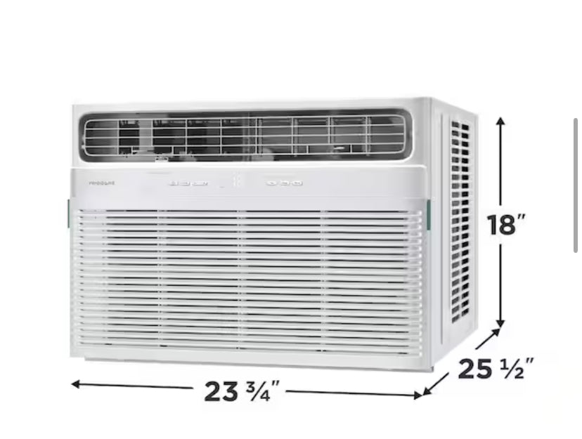18,800 BTU (DOE) 208-Volts Window Air Conditioner Cools 1,020 sq. ft. with Heater with Remote in White