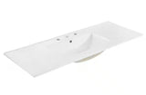 Cayman 48 in. Single Basin Bathroom Sink in White