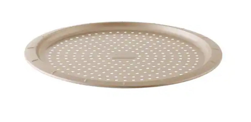 Balance 12.5 in. Nonstick Carbon Steel Perforated Pizza Pan