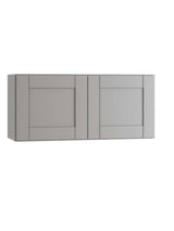 Richmond Vesuvius Gray Plywood Shaker Stock Ready to Assemble Wall Kitchen Cabinet Sft Cls 30 in W x 12 in D x 24 in H