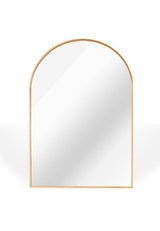 TA 36 in. H x 24 in. W Gold Modern Arch Framed Mirror
