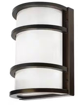 850 Lumens Integrated LED Bronze Dusk to Dawn Half Moon Security Wall Pack Light, 4000K