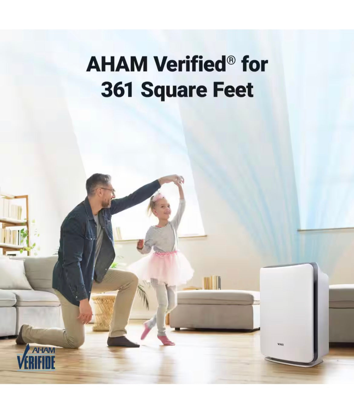 D360 True HEPA 3-Stage Air Purifier, AHAM Verified for 360 sq. ft.