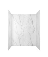 Passage 32 in. W x 72 in. H Four piece Glue Up Laminate Alcove Shower Wall Set in Serene Marble