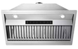 36 in. 900 CFM Convertible Insert Range Hood Stainless Steel with Baffle Filters, LED and Gesture Control