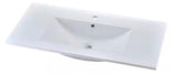 36W x 18 D Ceramic Vanity Top in white