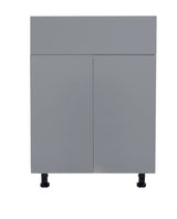 Radiance 36 in. W x 24 in. D x 34.50 in. H Ready to Assemble Slab Base Kitchen Cabinet in White