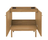 Classes 29.5 in. W. x 17.87 in. D x 32.5 in. H Single Sink Bath Vanity Cabinet without Top in Oak
