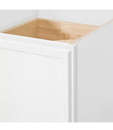 Leyton 18 in. W x 24 in. D x 16.5 in. H Ready To Assemble Plywood Slim Shaker Drawer Bench Base Cabinet in Alpine White