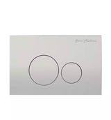 Wall Mount Dual Flush Actuator Push Button Plate in Chrome 0.8/1.28 GPF