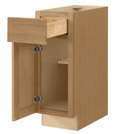 Avondale 12 in. W x 24 in. D x 34.5 in. H Ready to Assemble Plywood Shaker Base Kitchen Cabinet in White Oak