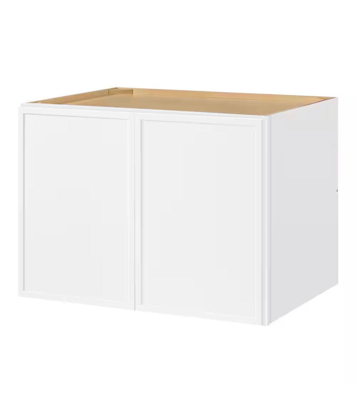 Leyton 33 in. W x 24 in. D x 24 in. H Ready to Assemble Plywood Slim Shaker Wall Bridge Kitchen Cabinet in Alpine White