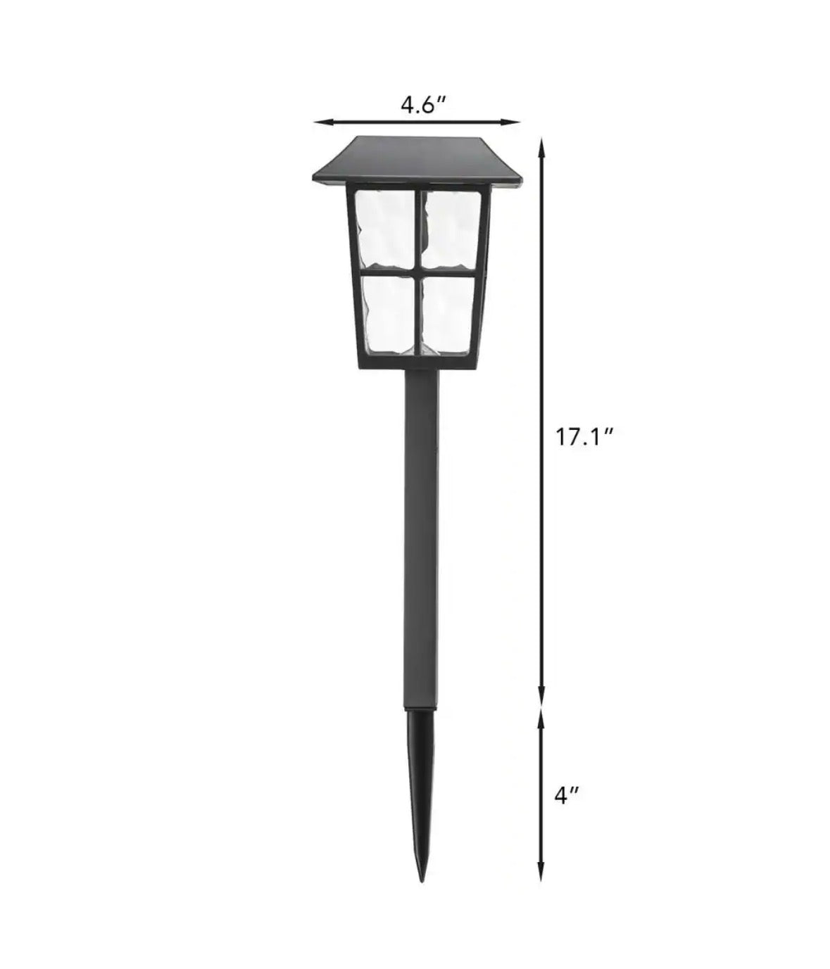 Archer Black Integrated LED Weather Resistant Outdoor Solar Path Light (4-Pack)