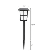 Archer Black Integrated LED Weather Resistant Outdoor Solar Path Light (4-Pack)