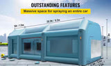 26 x 15 x 10 ft. Portable Inflatable Paint Booth, Car Spray Tent, Upgraded Blow-Up Auto Paint Workstation, Garage Use