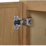 Leyton 36 in. W x 24 in. D x 12 in. H Ready to Assemble Plywood Slim Shaker Wall Bridge Kitchen Cabinet in White Oak