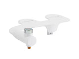 Aqua Non- Electric Bidet Seat for Elongated Toilet in Glossy White