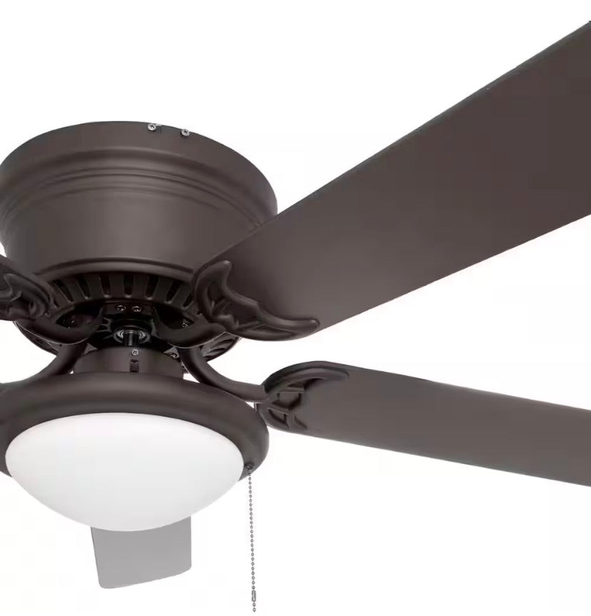 Hugger 56 in. LED Espresso Bronze Ceiling Fan