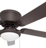 Hugger 56 in. LED Espresso Bronze Ceiling Fan