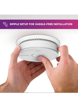 Hardwired and 3-Year Replaceable Battery Backup Combination Smoke and Carbon Monoxide Detector w/ Voice Alarm