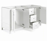 Williamsburg 60 in. W x 21 in. D x 34 in. H Bath Vanity Cabinet without Top in White