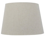 Mix and Match 14 in. Dia x 10 in. H Oatmeal Round Table Lamp Shade