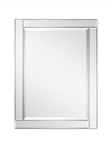Medium Rectangle Clear Beveled Glass Contemporary Mirror (40 in. H x 30 in. W)