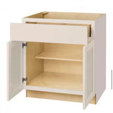 Avondale 30 in. W x 24 in. D x 34.5 in. H Ready to Assemble Plywood Shaker Base Kitchen Cabinet in Antique White