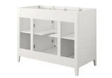 Tilton 42 in W x 21.5 in D x 34.2 in H Folding Bath Vanity Cabinet without Top in White Finish