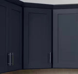 Avondale 24 in. W x 24 in. D x 36 in. H Ready to Assemble Plywood Shaker Diagonal Corner Kitchen Cabinet in Ink Blue (#128)