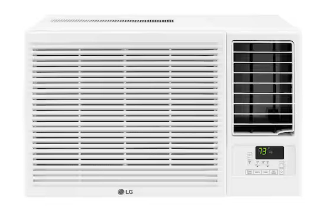 18,000 BTU 230V Window Air Conditioner Cools 1000 Sq. Ft. with Heater, Remote and Dehumidifier in White