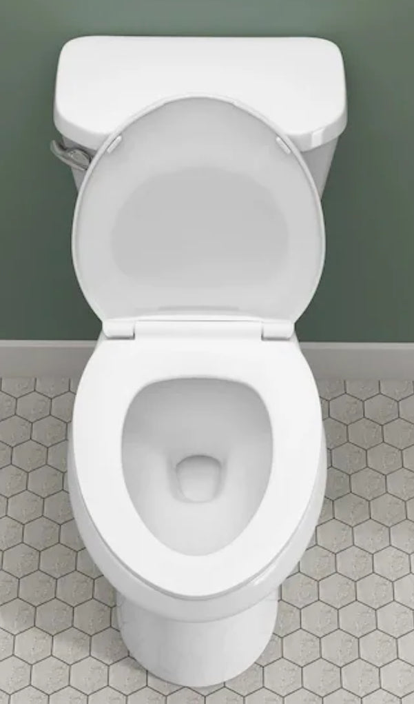 21 in. Extra Tall 2-Piece ADA Toilet 1.28 GPF Single Flush Elongated Toilet in White 12 in. Rough in Soft Close Seat