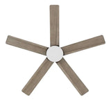 Merwry 52 in. Integrated LED Indoor Brushed Nickel Ceiling Fan with Light Kit and Remote Control