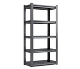 5-Tier Heavy Duty Storage Rack With Adjustable Height, Reinforced layer, Metal Garage Shelving - 36 x 16 x 72 Black