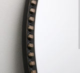 Medium Arched Dark Bronze Antiqued Classic Accent Mirror (35 in. H x 24 in. W)