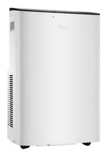 10,000 BTU Smart Portable Air Conditioner for Rooms up to 450 Sq. Ft. with Remote, 3 Speeds, Dual Filter in White
