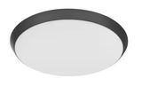15 in. Matte Black Integrated LED Dimmable Selectable CCT Flush Mount Indoor Ceiling Light