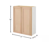 27 in. W x 12 in. D x 36 in. H Ready to Assemble Wall Kitchen Cabinet in Unfinished with CLICKREADY Technology